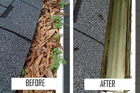 Gutter cleaning bath